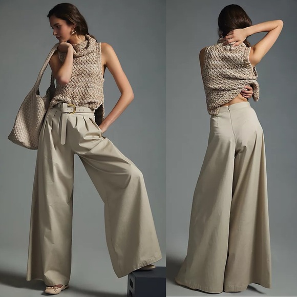 Corey Lynn Calter Pants - Anthropologie COREY LYNN CALTER Wide Leg Pleated Pants